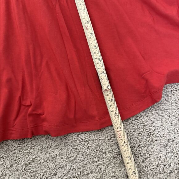 Betabrand Red Marilyn Red Knee Length Dress Stretch Comfort V Neck Casual 3X NWT - Picture 13 of 14